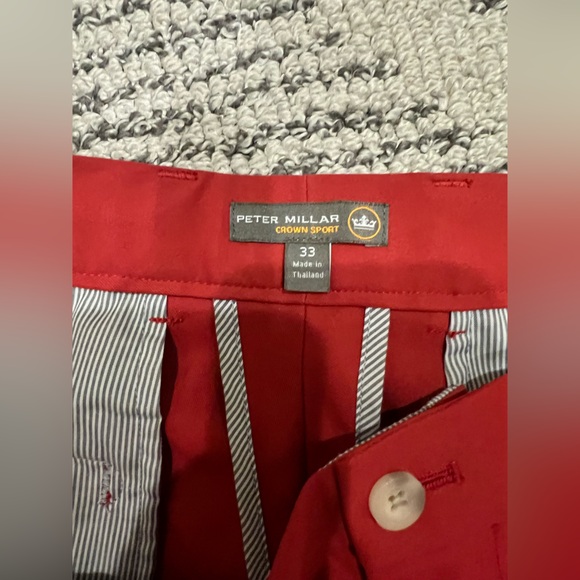 Peter Millar Crown Sport Coral Color Golf Outdoors Short - Picture 8 of 11